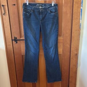 Eddie Bauer Women's Dark Blue Boot Cut Jeans